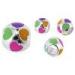 New fashion colorful round engraved silver charm with individual polybag