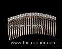 Brass Material with Silver Plating Wedding jewelry Crystal bridal hair Comb H034-G