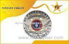 Custom Souvenir Police Metal Badge With 3D Front Side , Domed Surface