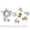 Custom personalized teapot - shape 925 silver charm accessories