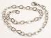Fashion designplain charm stainless link chain bracelets for unisex