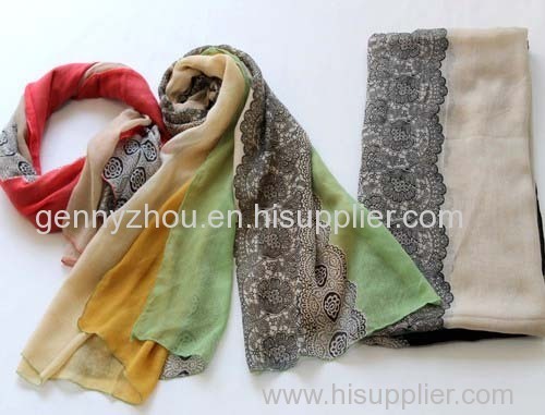 Printing scarf polyester scarf