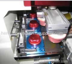 3 colors conveyor pad printer for plastic glass metal products for small size