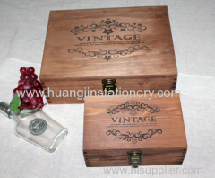 wood box with customize for storage