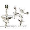 OEM / ODM custom made chic engraved silver charm accessories of fairy shape