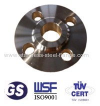 Duplex steel slip on flange