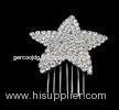 Rhinestone Star Shape Hair Comb Hair Comb for Wedding Crystal Bridal Hair Comb H00001