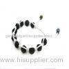 OEM / ODM custom white and black adjustable shamballa crystal beaded bracelets CJ-B-169