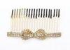 Crystal bridal 925 sterling silver plating jewelry decorative hair combs for women