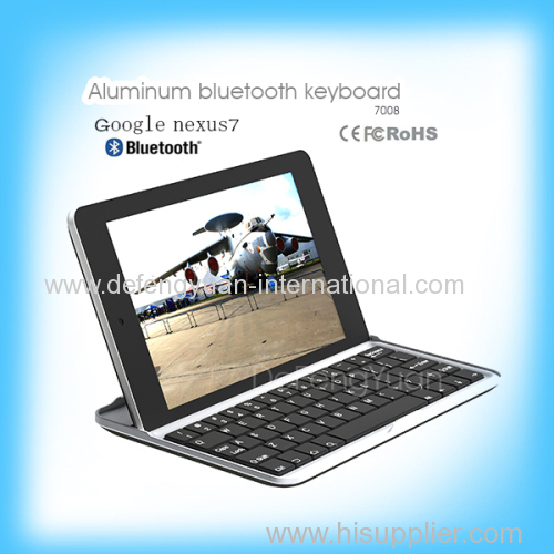 Aluminum Bluetooth Keyboard With Stand For Google nexus7