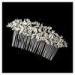 Fashion rhinestone,crystal bridal jewelry hair comb with 925 sterling silver plating