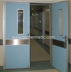hermetically sealing swing double open doors with aluminum door frames