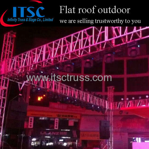 Outdoor event 15x15m flat roof truss system