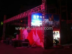 Outdoor event flat roof truss system