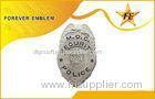 Satin Matt Plating Legion Police Metal Badge With Safety Pin And Clip