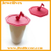 Music note silicone lid