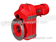 Helical gear speed reducer gearbox worm-gear motor