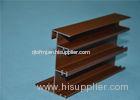 6005 Wood Grain Aluminum Extrusion Profiles For Hotel Doors And Windows