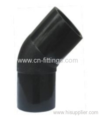 hdpe butt fusion injection 45 degree elbow pipe fittings