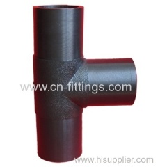 hdpe butt fusion injection equal tee pipe fittings