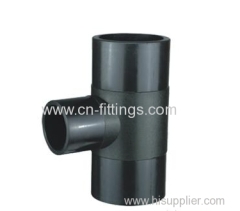 hdpe butt fusion injection reducing tee pipe fittings