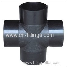 hdpe butt fusion injection equal cross pipe fittings