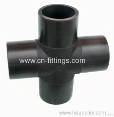 hdpe butt fusion injection equal cross pipe fittings