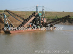 bucket chain type river sand dredger