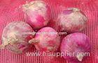 Red Natural Fresh Onion Flate And Round Shape Contains Folic Acid , 50mm - 90mm, onion reddish scale