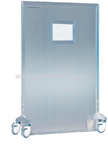 Mobile Lead Shield with Lead Glass