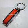 Red swivel 8M , 16M , 32M , 64M , 128M Metal and Leather USB Drive with customized logo