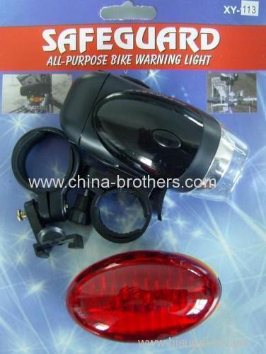 LED Bicycle Lamp Set With Egg-Type Taillight
