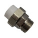 ppr male threaded union with brass insert pipe fittings