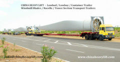 CHINA HEAVY LIFT - Windmill Blades/Nacelle/Tower Section Trailer