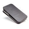 Non - toxic Leather Iphone Protective Cases Cover Book Style grey