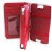 Durable Red PU Leather Iphone Protective Case with Card Holder , iPhone 4 cover
