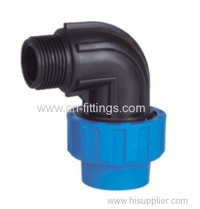pp male 90 degree elbow fittings
