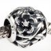 Sterling Silver Mystic Floral Beads with Clear Austrian Crystal European Style Wholesale