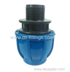 pp male threaded adapter compression fittings