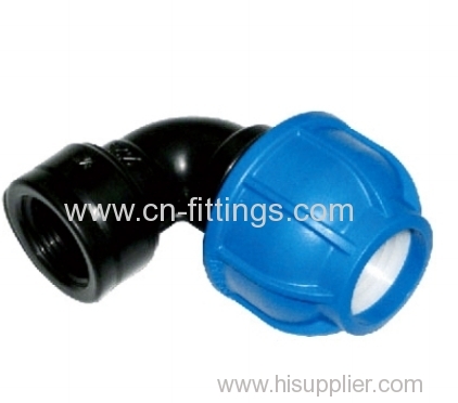pp female threaded elbow compression fittings