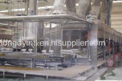 Cycle glazing line for sanitary ware