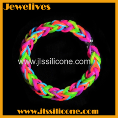 Colorful cool silicone wristband for young guys