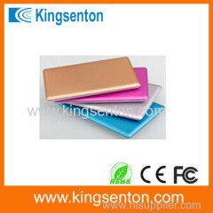 super thin powerbank 1400mah creadit card power bank christmas gift