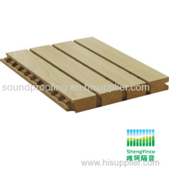 grooved wooden sound absorbing material, stock for sale