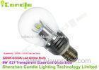 115V Clear Glass High Lumen E27 LED Bulb 9w For Fashion Show / Museum Jewelry Counter