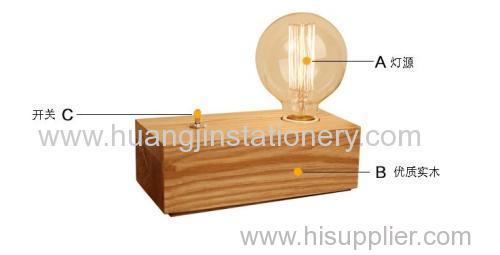 vintage / customize/ creative / wood lamp/ desk lamp