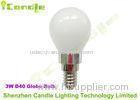 Micky White Glass D40 High Lumen LED Bulb 3 watt 110v 220v Cool White