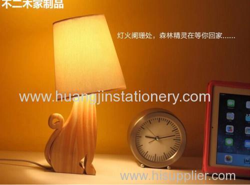 creative / wood / customize / vintage / desk lamp / table lamp