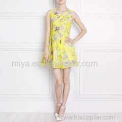 lady fashion printed dress