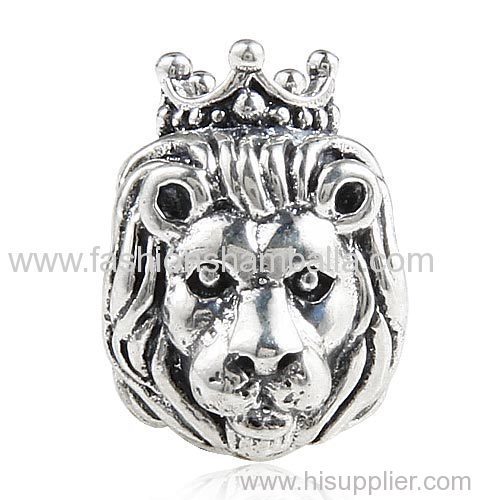 European Style Sterling Silver King of the Jungle Lion Beads